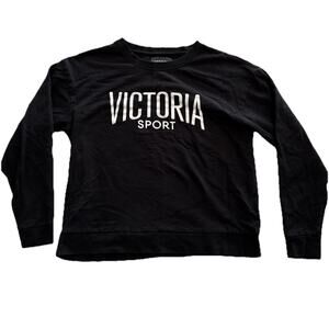Victoria sport black pullover sweatshirt medium women's